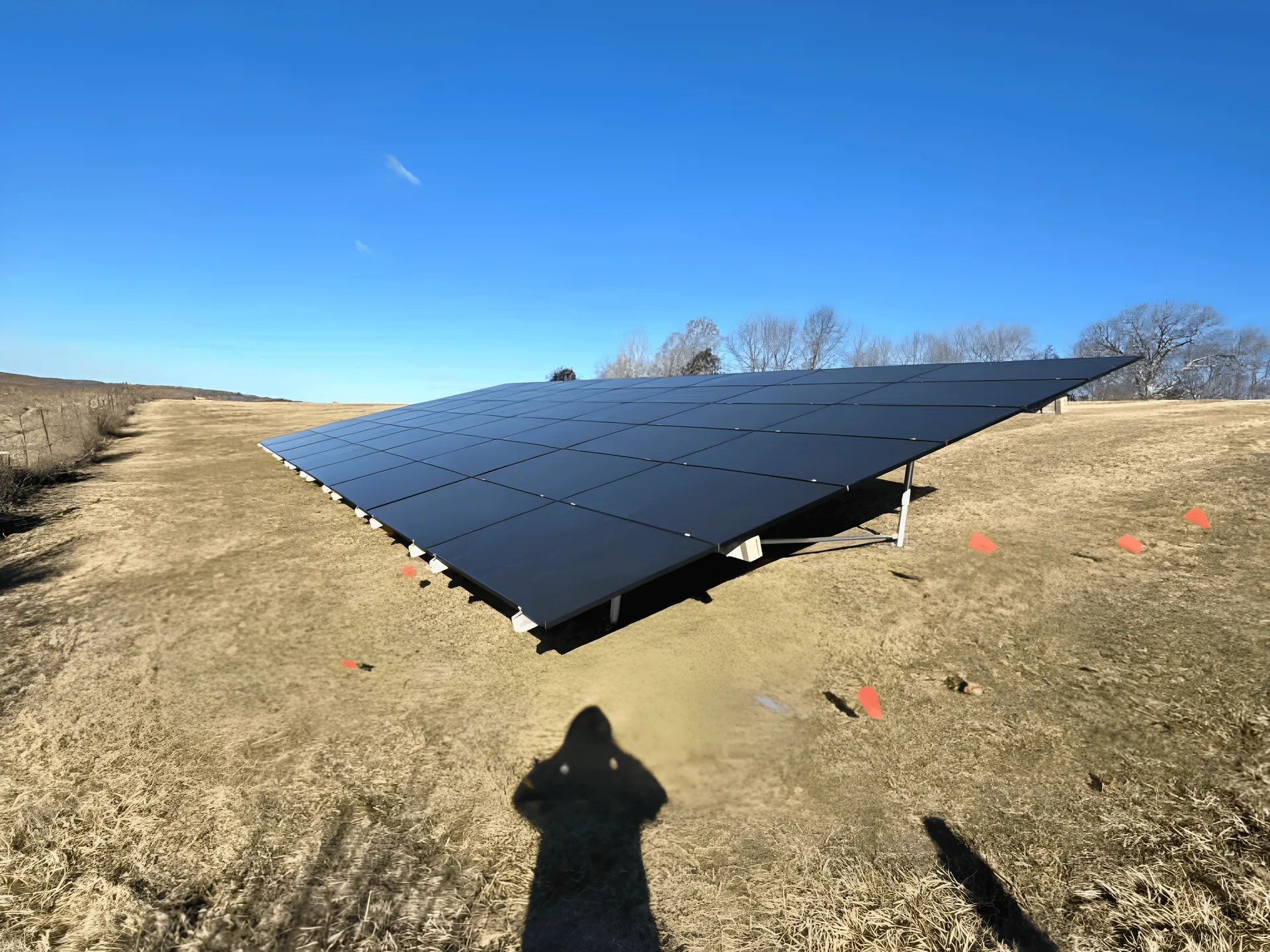 Residential solar array installed in Lincoln, Illinois